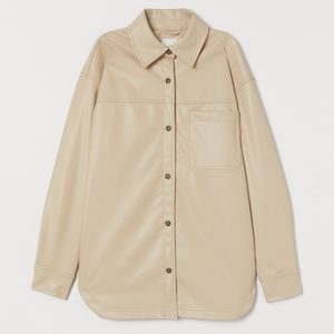 Vegan Leather Shacket